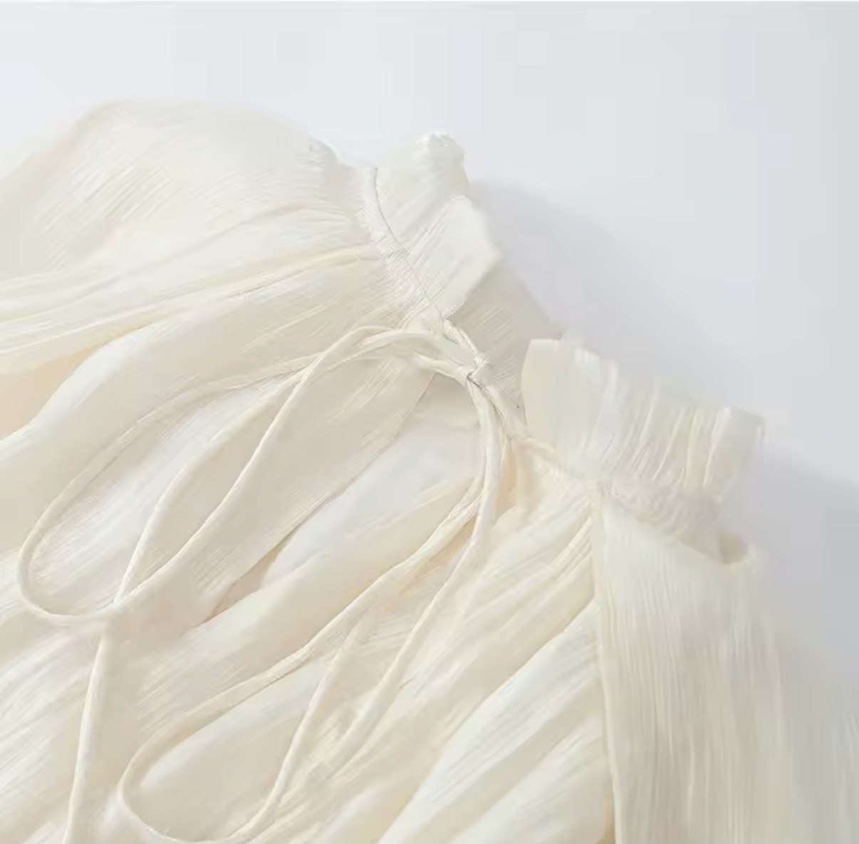 Pleated Chiffon Capelet Maxi Gown with Tiered Ruffles