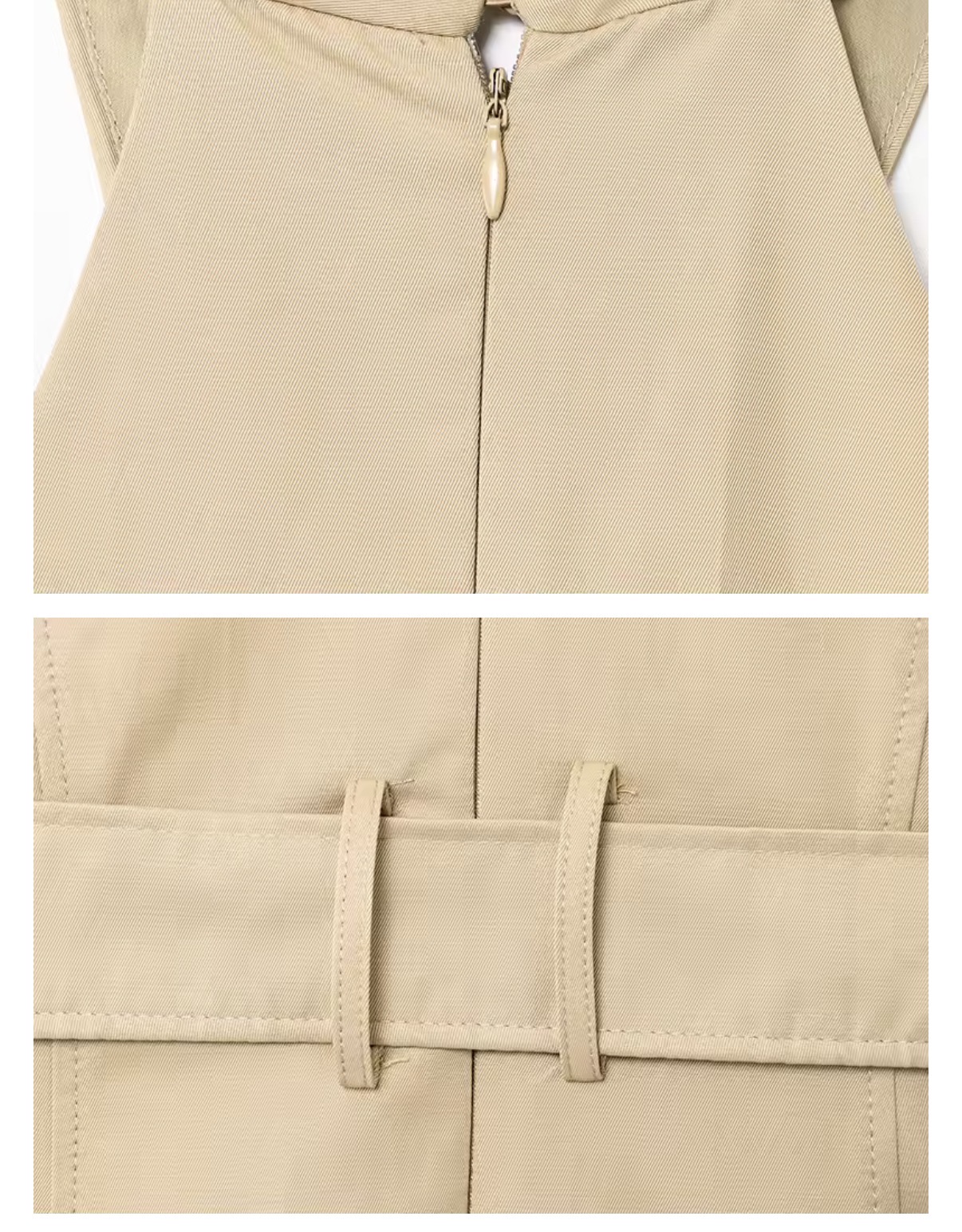 Tailored Halter Peplum Top & Midi Skirt Two-Piece Set