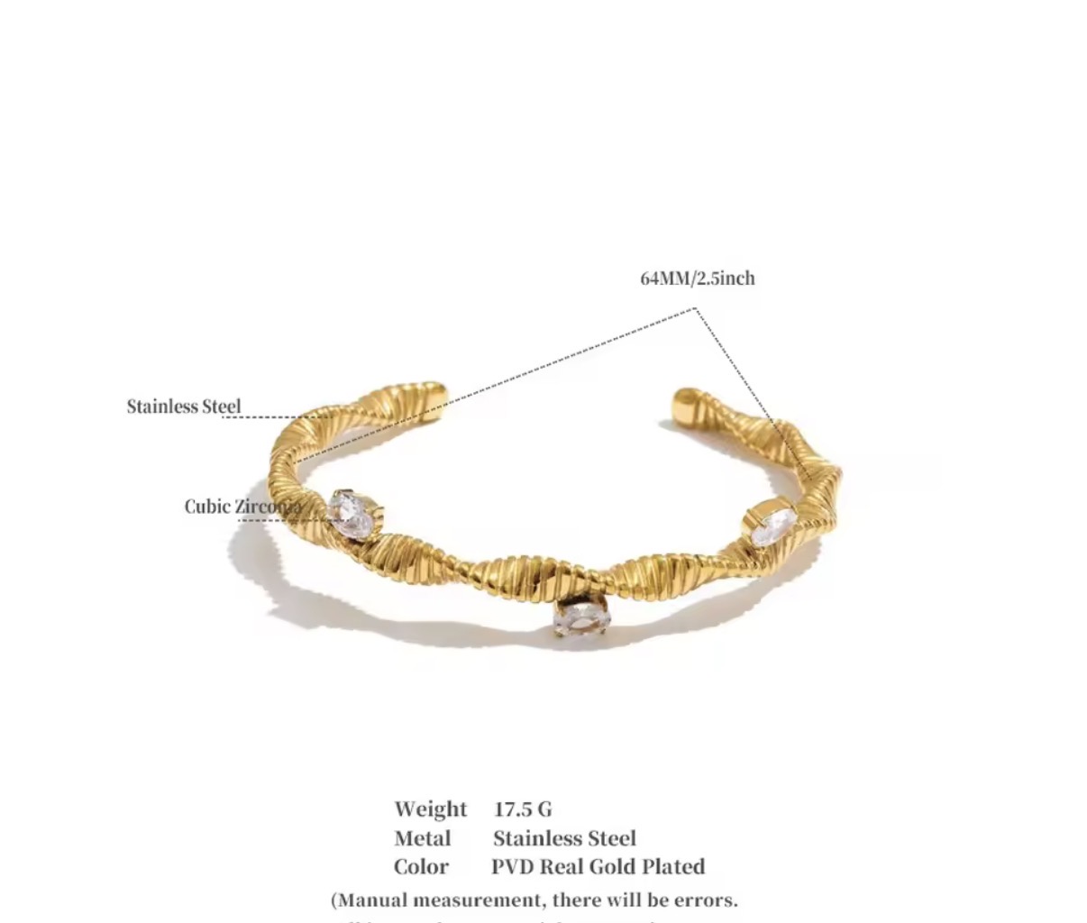 Twisted Solstice Cuff Bangle