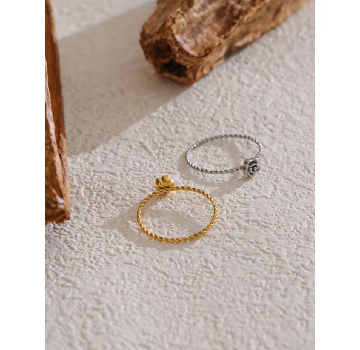 Golden Bloom Spiral Ring